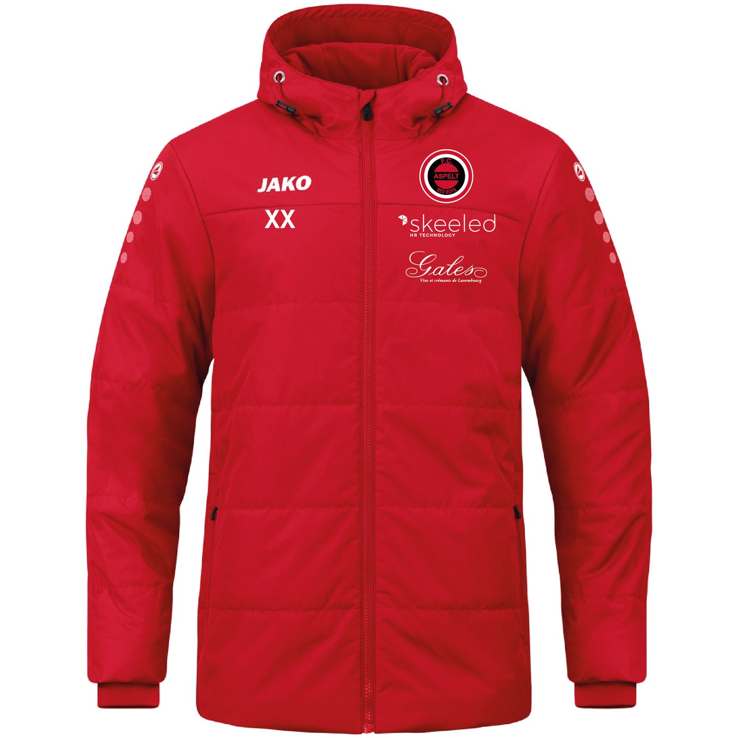 JAKO Veste de coach avec capuche - Enfants FC Aspelt (7103)