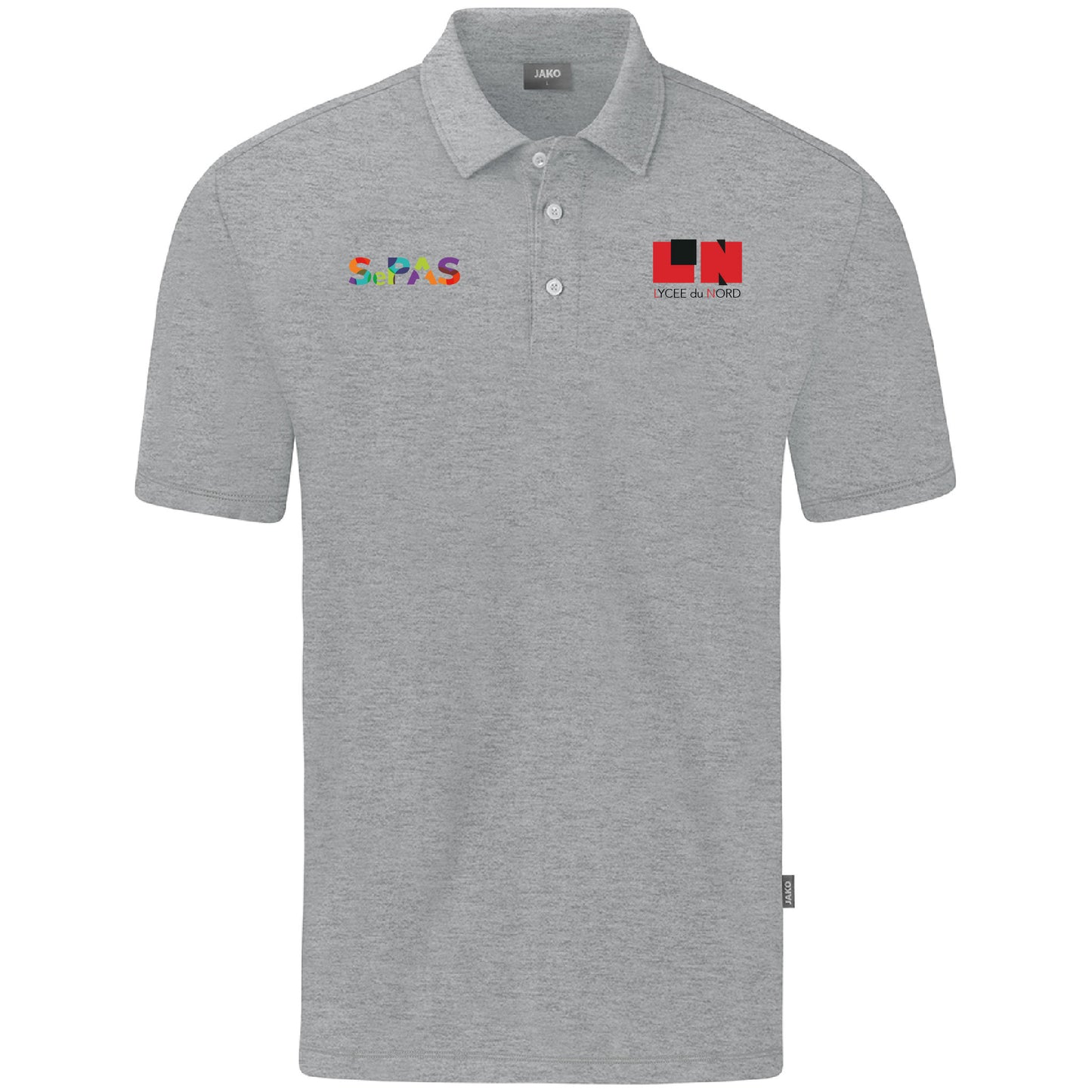 JAKO Polo Organic Coton Stretch - Hommes - Logo LN & SePAS (Broderie-C6321)