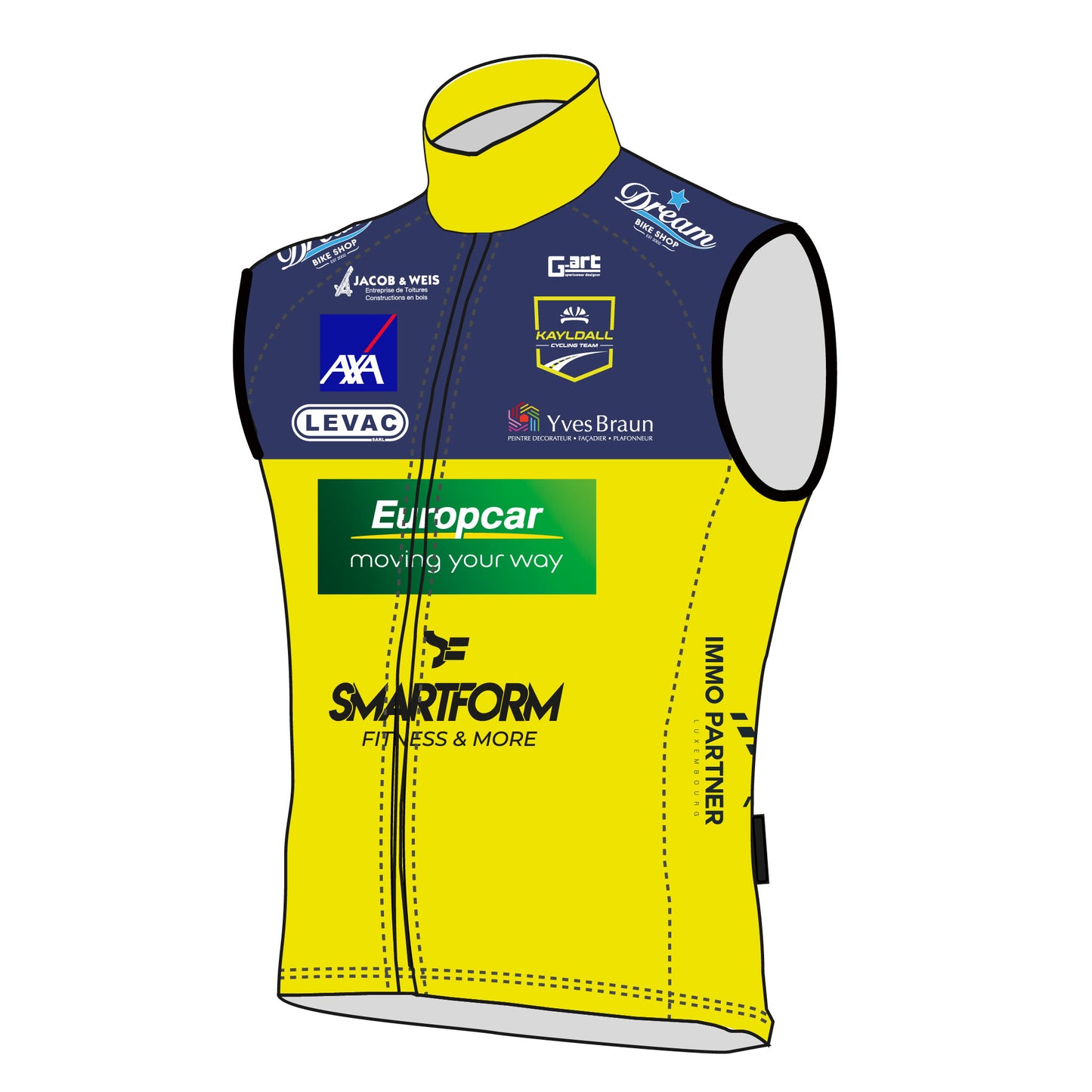 PROMO : Gilet Antivent - sans poches (mesh) au dos -Enfants-