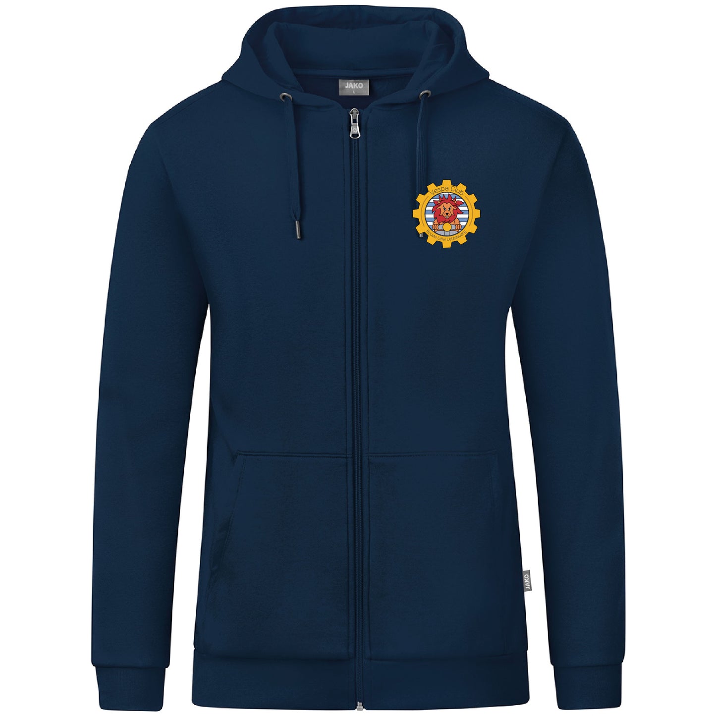 Jako Zip-Hoodie Organic Bio -Adultes- Vespa Club - (C6820-900) - Broderie