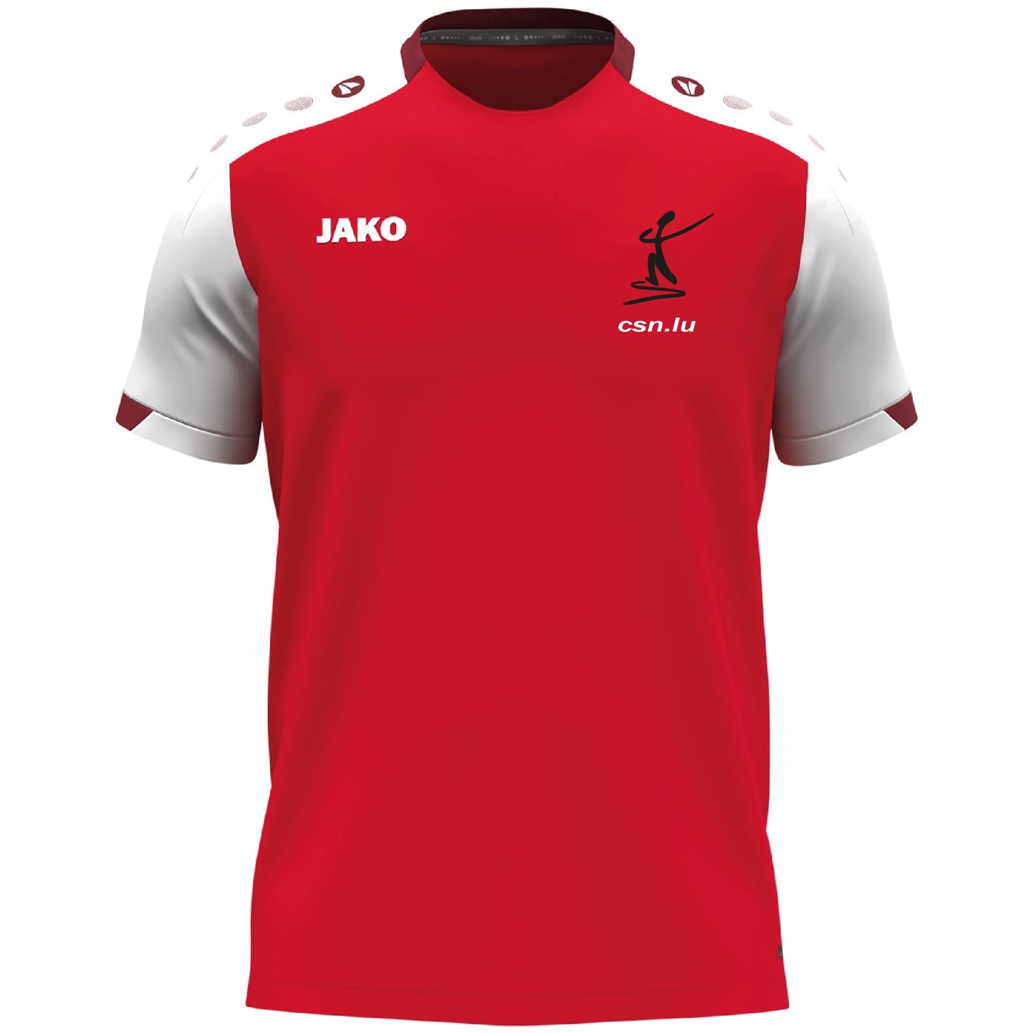 JAKO T-Shirt Dynamic -CSN Loisir- (6170 rouge-blanc)