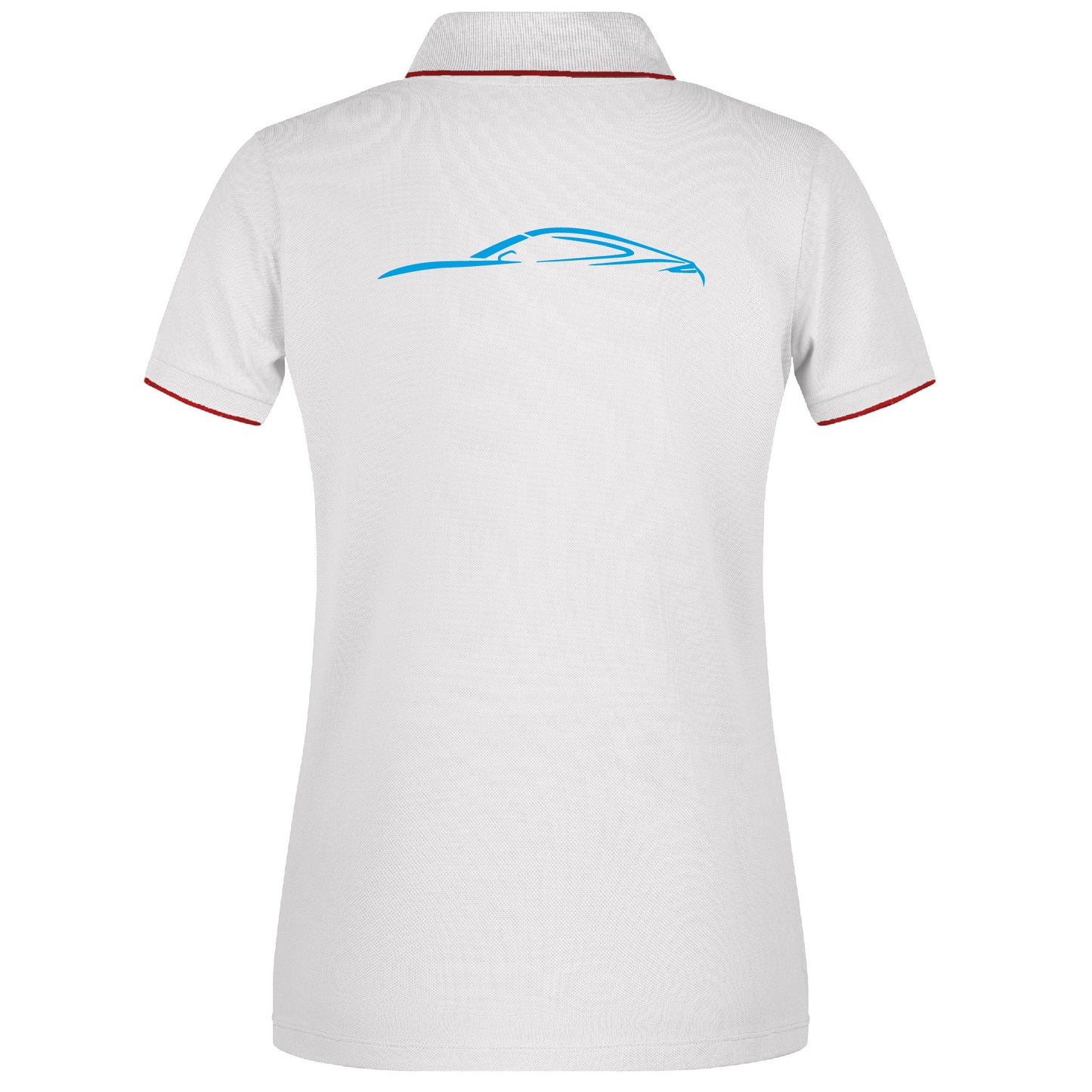 Polo Stripe - Femmes - Porsche Club (JN727-blanc/rouge)