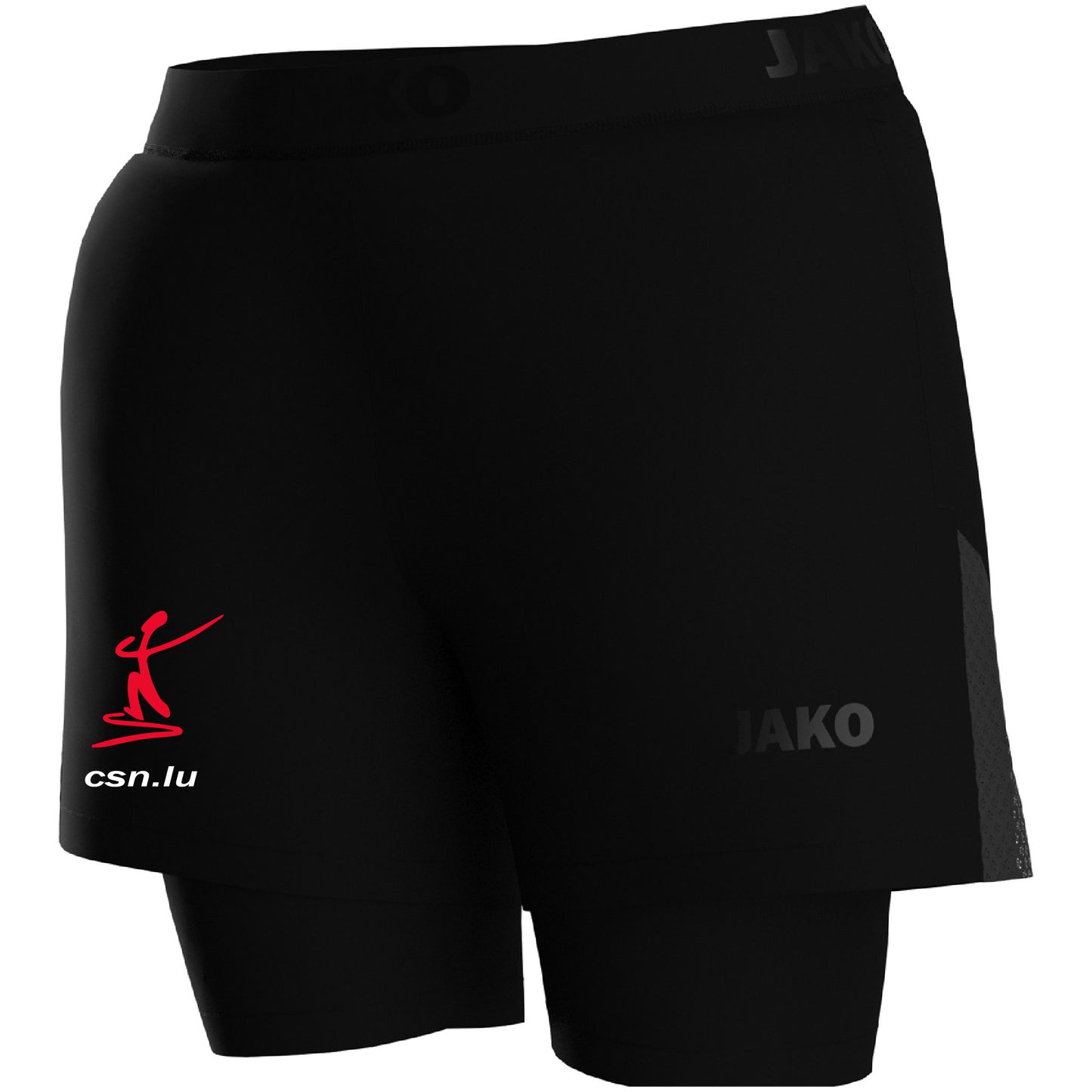 JAKO Short 2 in 1 Power -Femmes- CSN Loisir - (6276-noir)