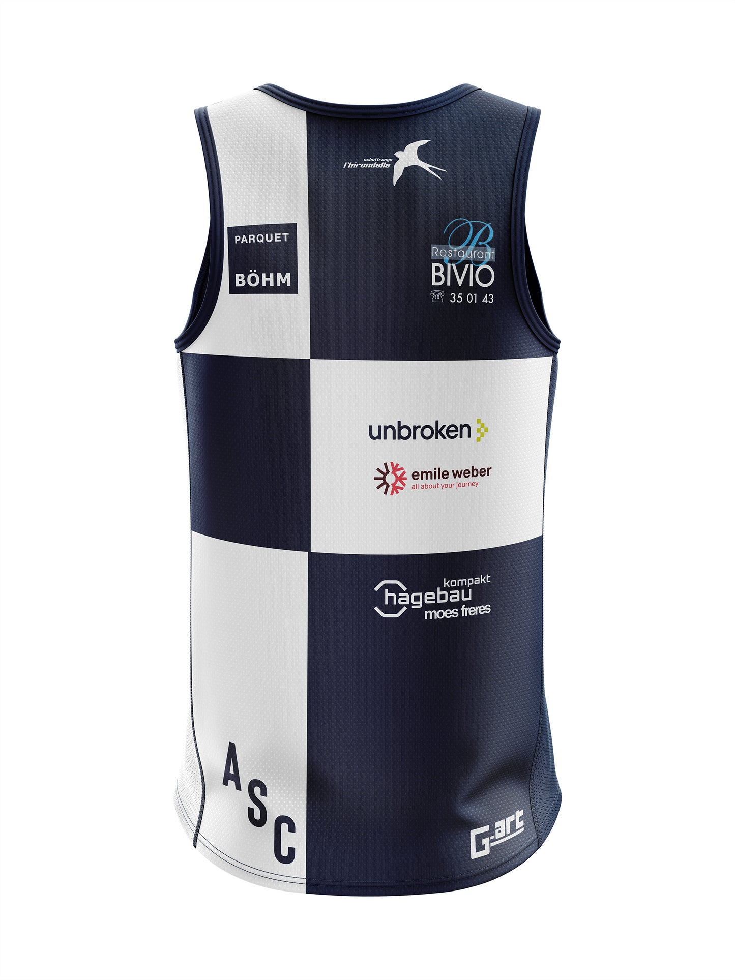 Singlet sans manches -Hommes Activia 1950- Hirondelle