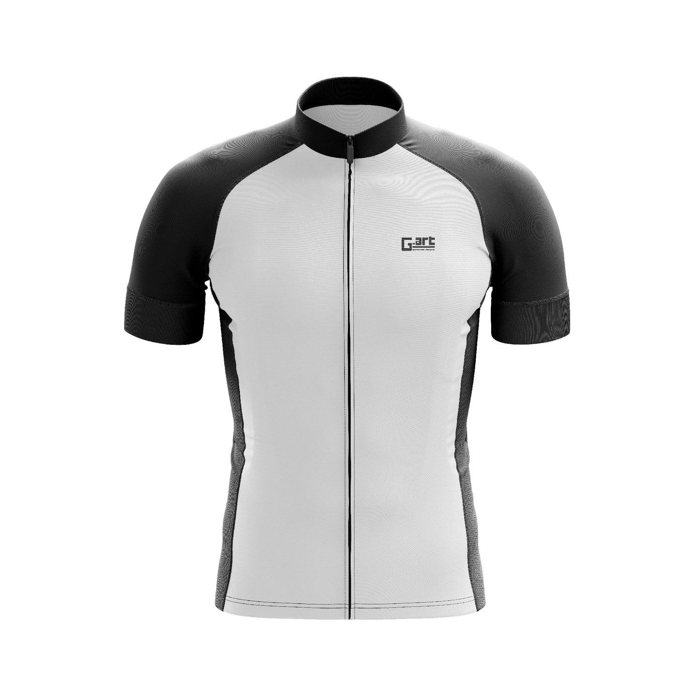 Black & White / Short-sleeved cycling jersey