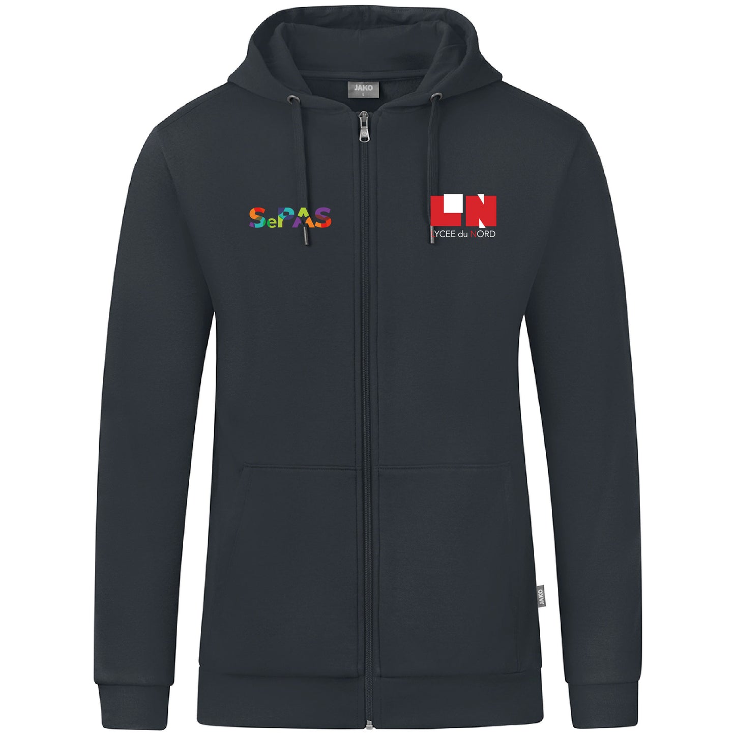 JAKO Veste à capuche Organic - Hommes - Logo LN (Broderie-C6820
