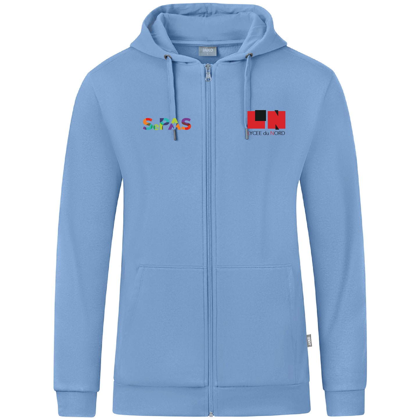 JAKO Veste à capuche Organic - Hommes - Logo LN (Broderie-C6820