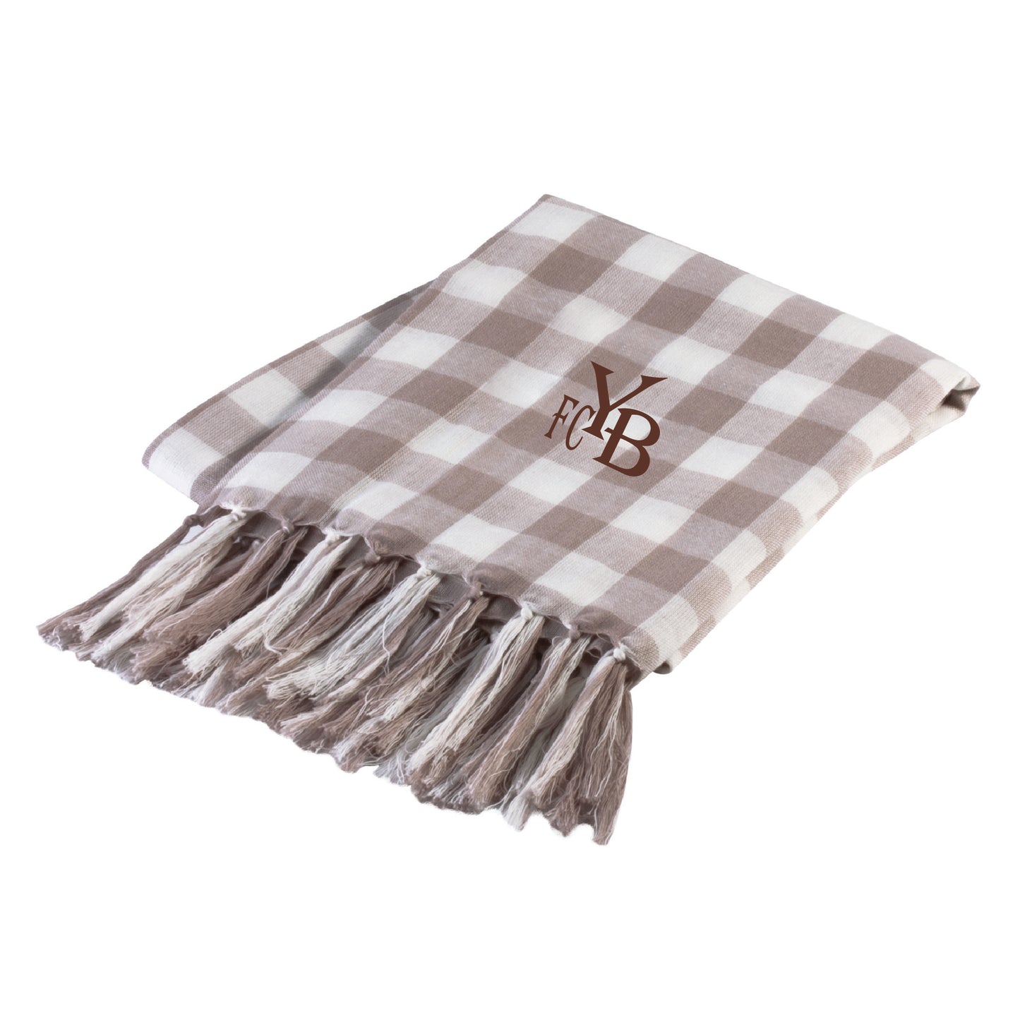 Écharpe à franges en coton - FCYB (KP415-Broderie)