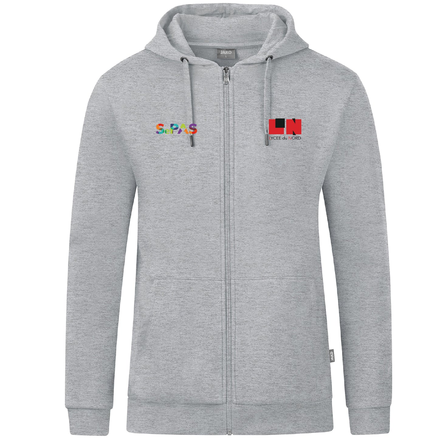 JAKO Veste à capuche Organic - Hommes - Logo LN (Broderie-C6820