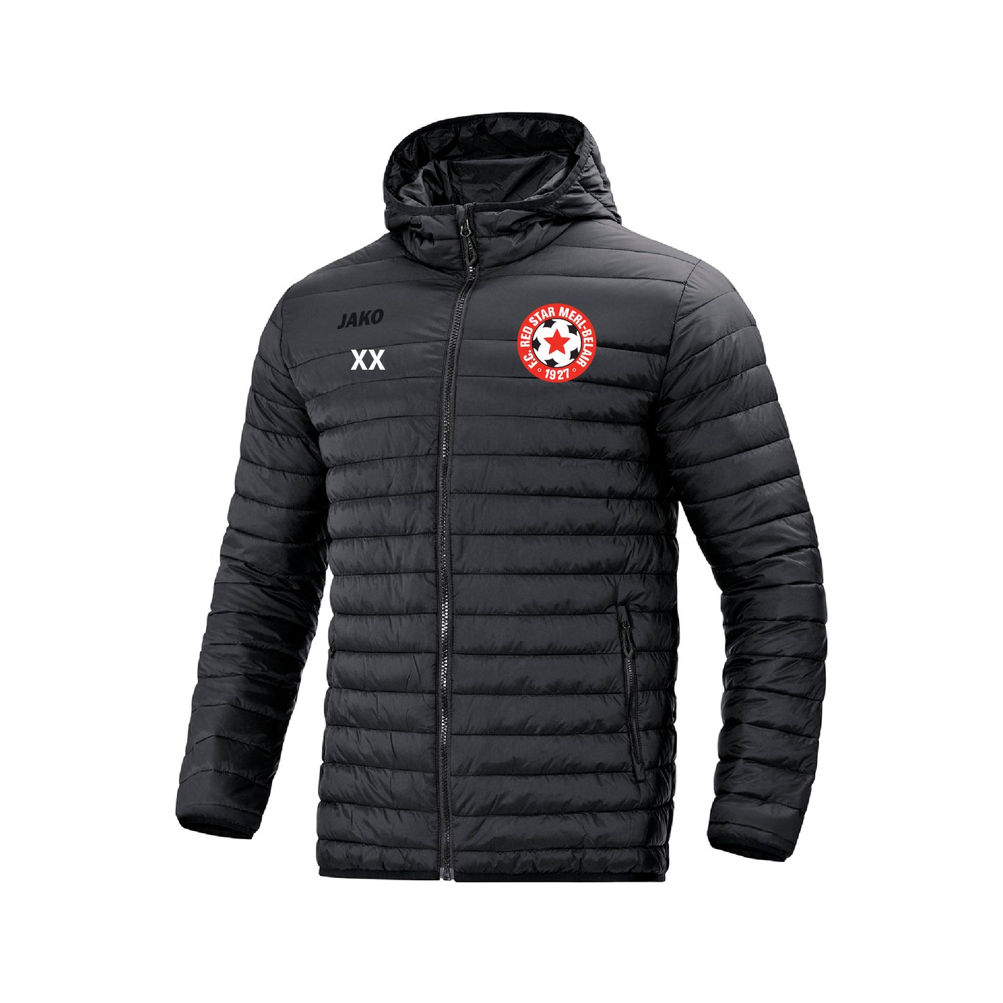 JAKO Doudoune Adultes - Red Star Merl (7204-noir-Broderie)