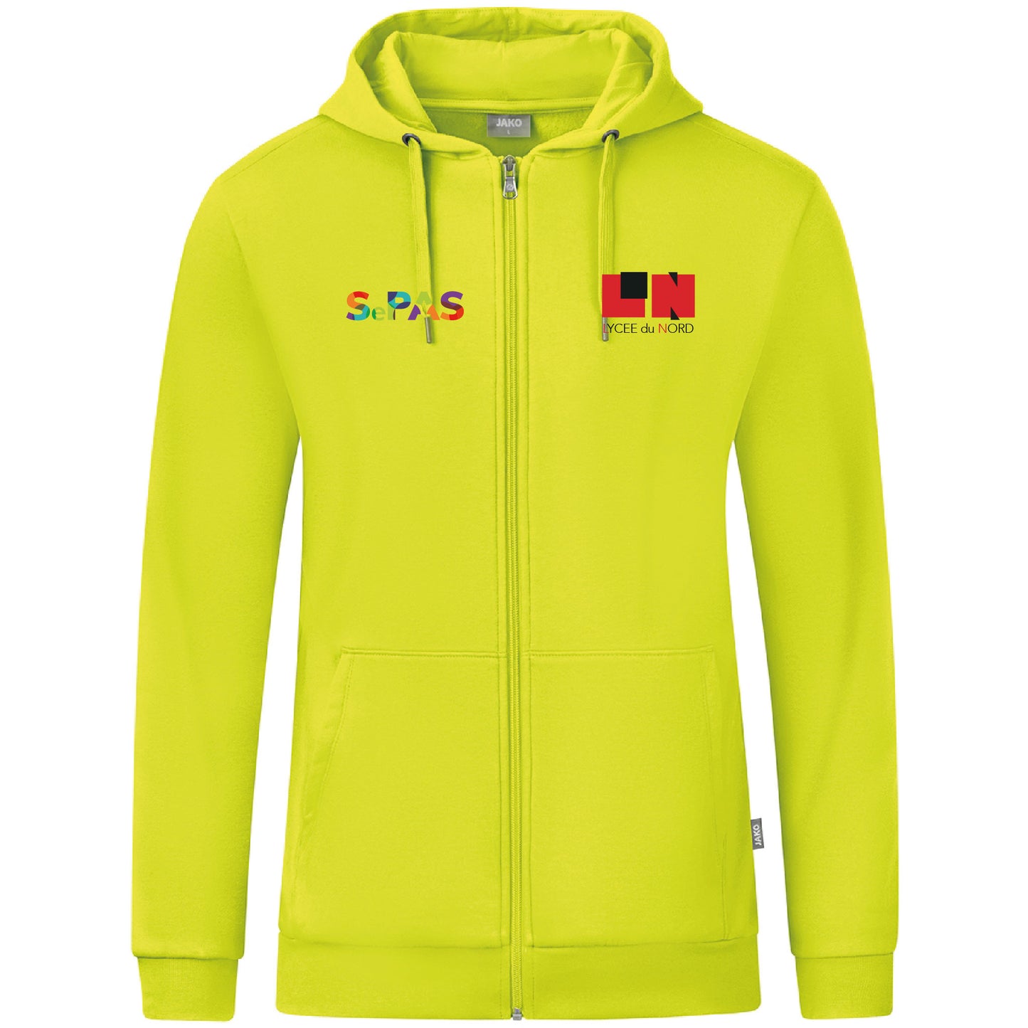 JAKO Veste à capuche Organic - Hommes - Logo LN (Broderie-C6820