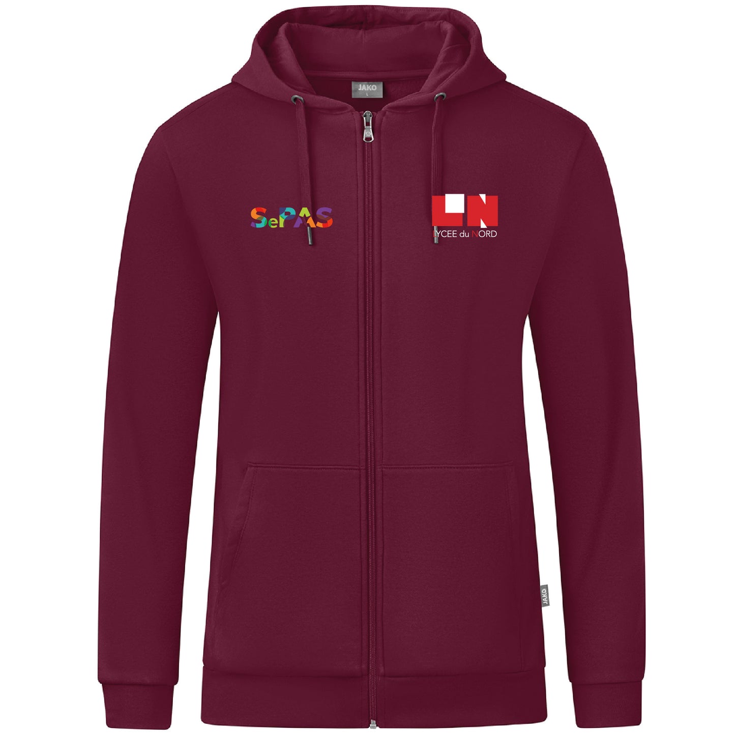 JAKO Veste à capuche Organic - Hommes - Logo LN (Broderie-C6820
