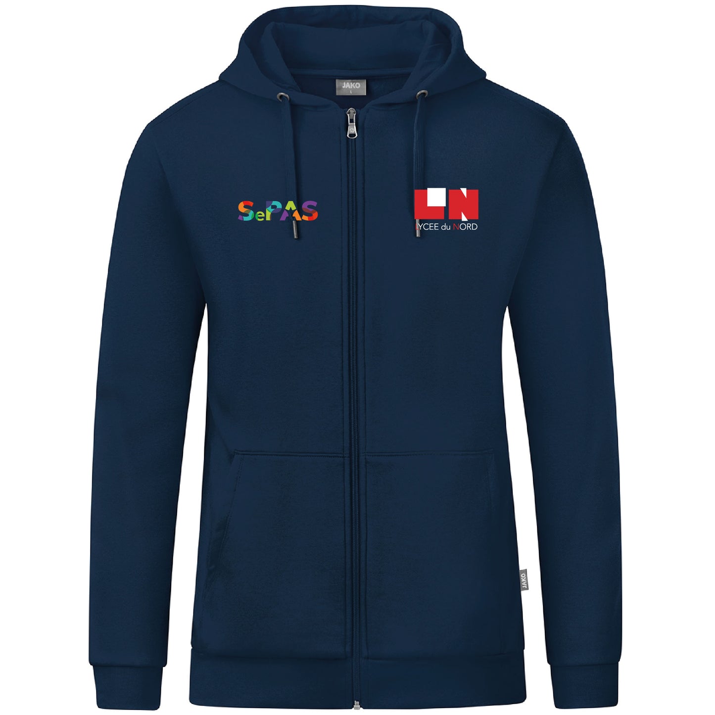 JAKO Veste à capuche Organic - Hommes - Logo LN (Broderie-C6820