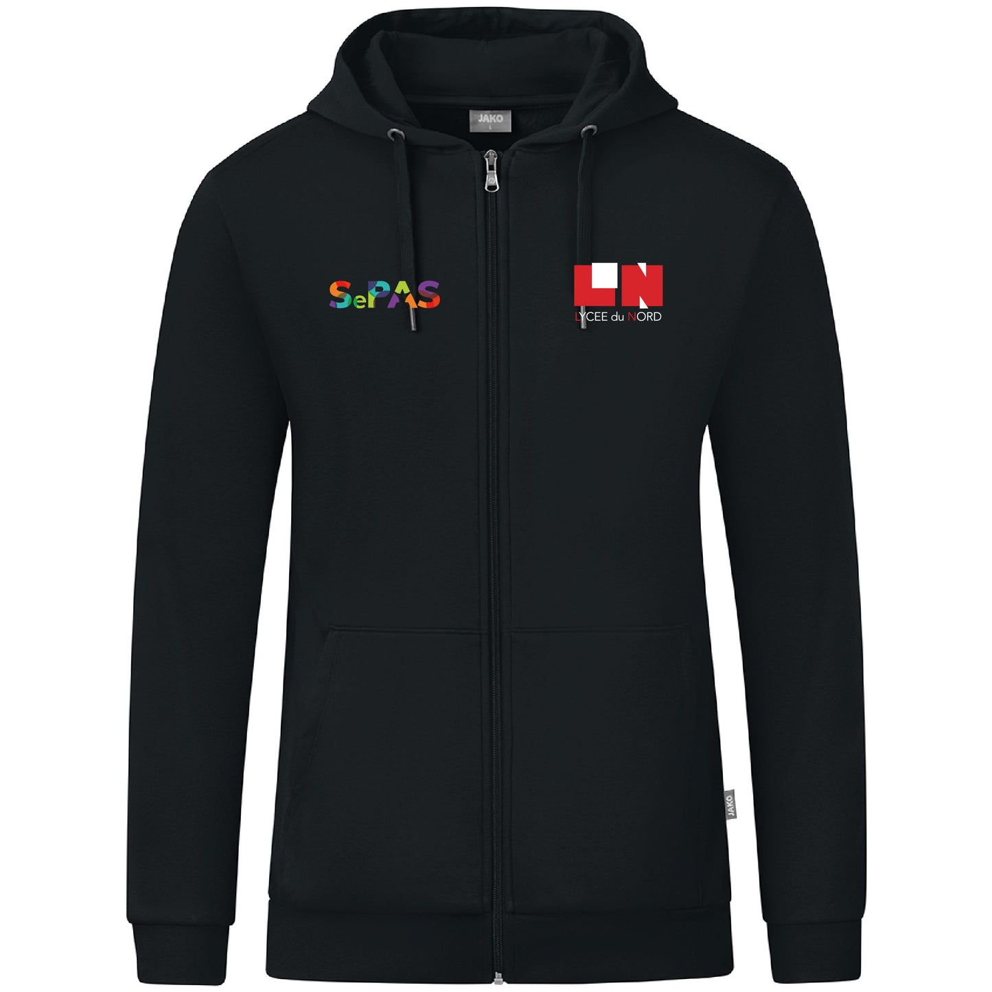 JAKO Veste à capuche Organic - Hommes - Logo LN (Broderie-C6820