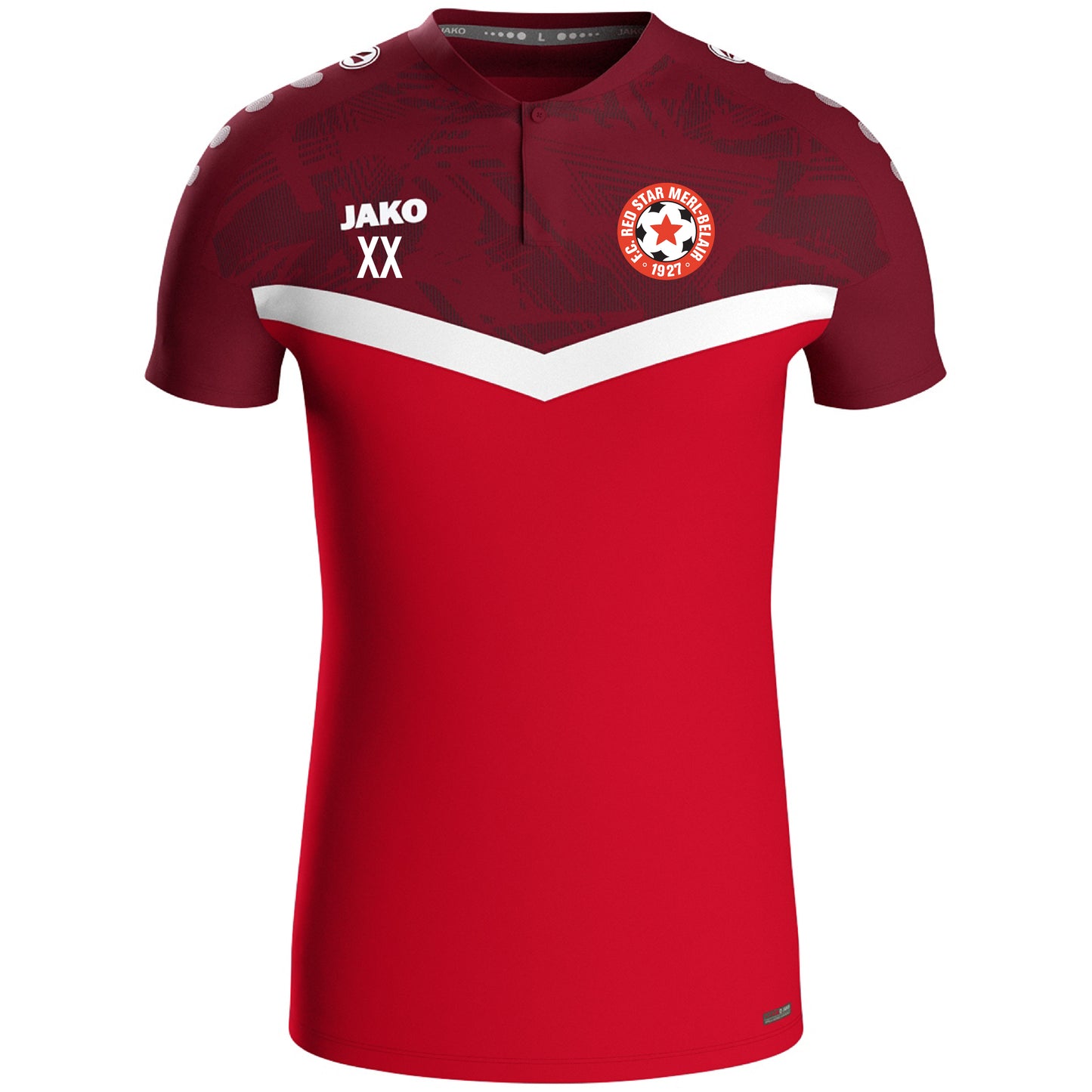 JAKO Polo ICONIC - Adultes - Red Star Merl (6324-103)