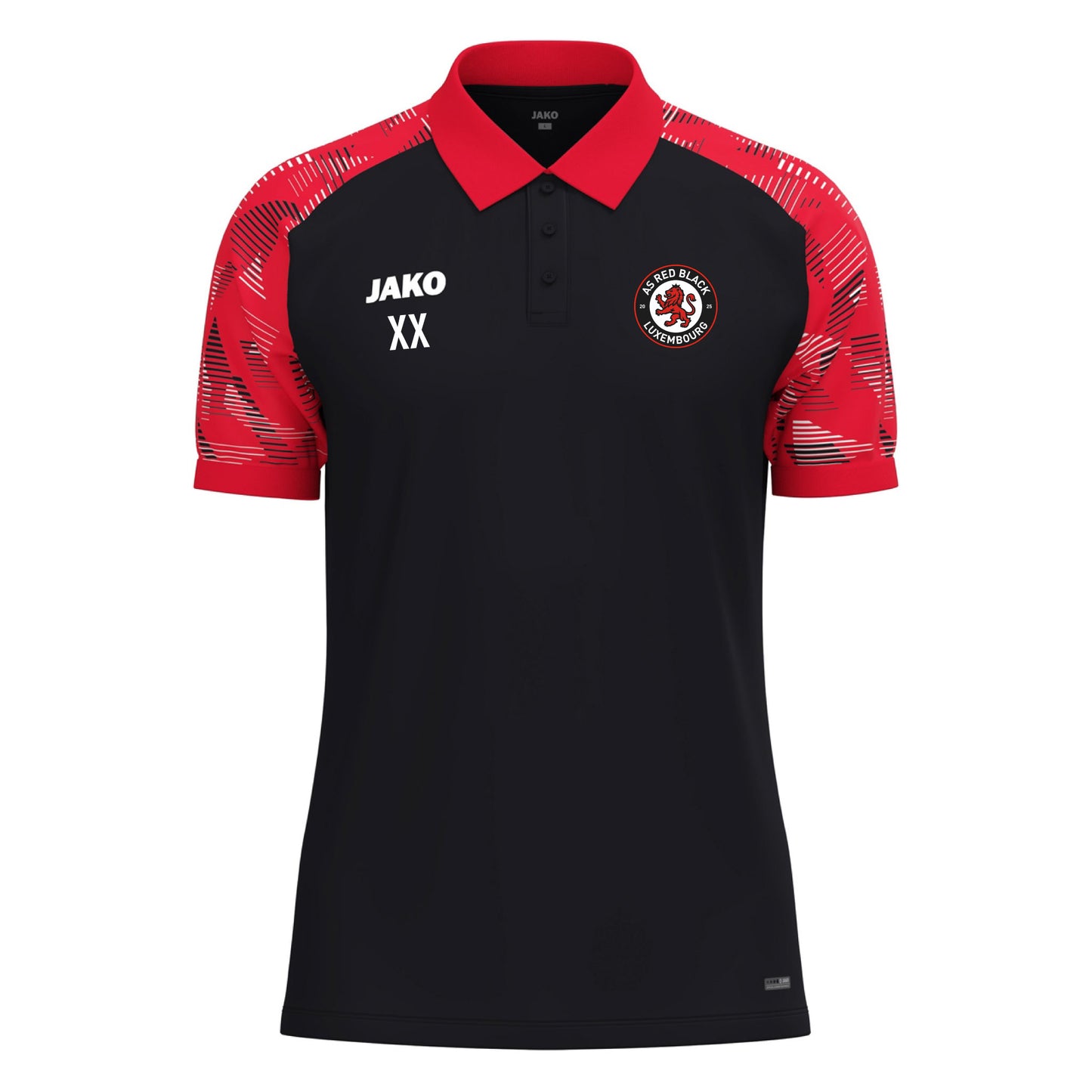 JAKO Polo SONIC - Unisexe - Red Black (6326-812)