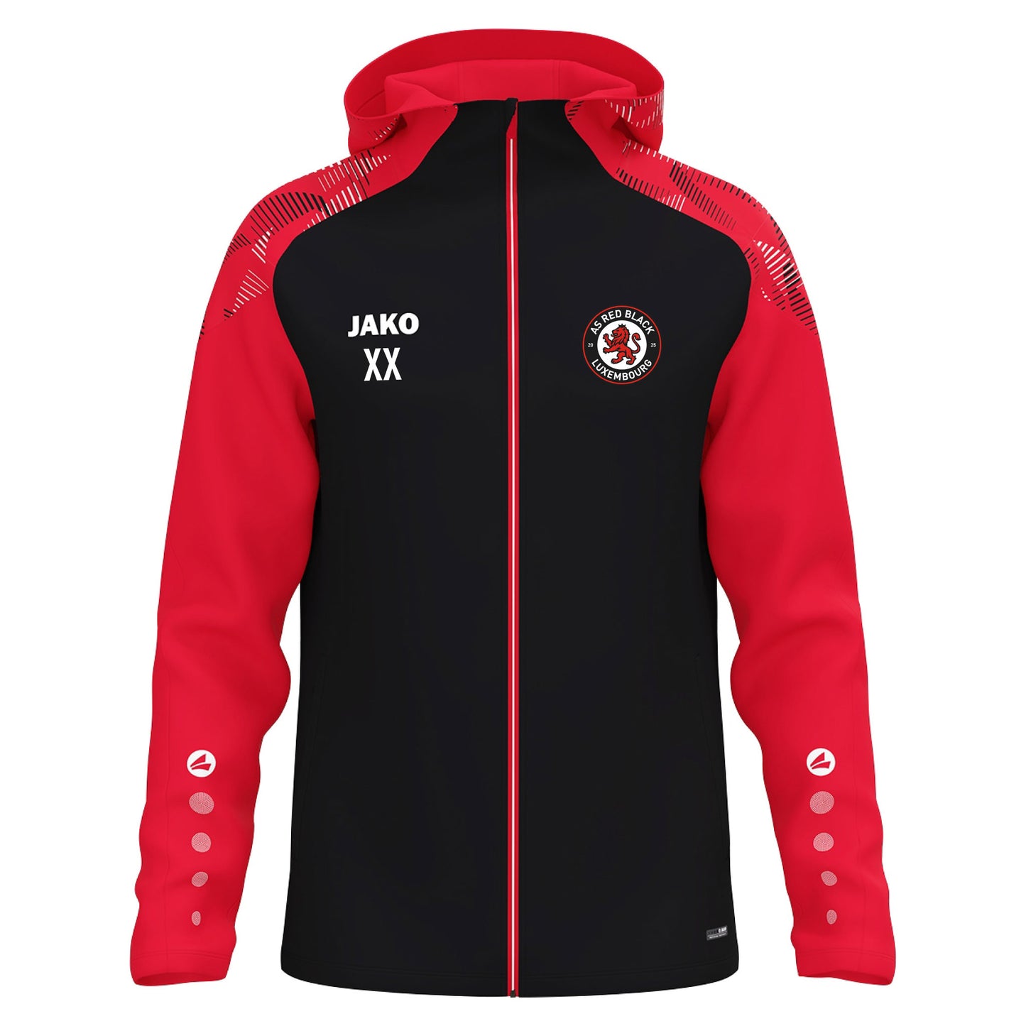 JAKO Veste à capuche SONIC - Unisexe - Red Black (6826-812)