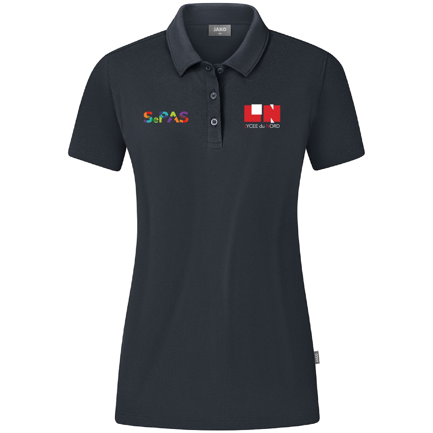 JAKO Polo Organic Coton Stretch - Femmes - Logo LN & SePAS (Broderie-C6321)