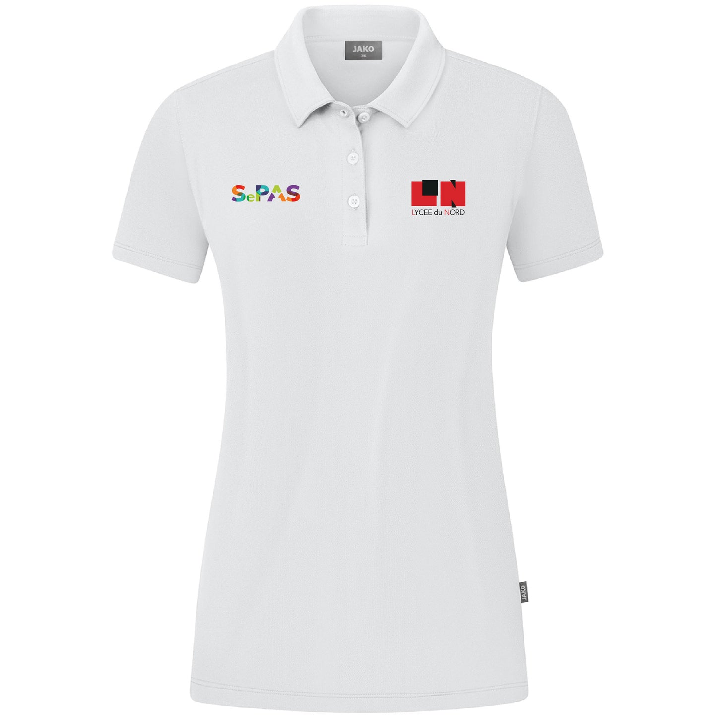 JAKO Polo Organic Coton Stretch - Femmes - Logo LN & SePAS (Broderie-C6321)