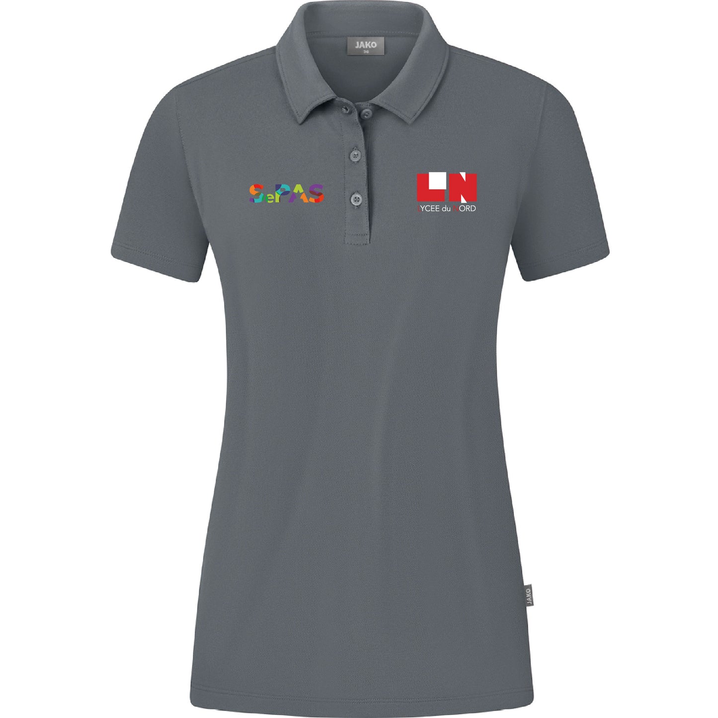 JAKO Polo Organic Coton Stretch - Femmes - Logo LN & SePAS (Broderie-C6321)