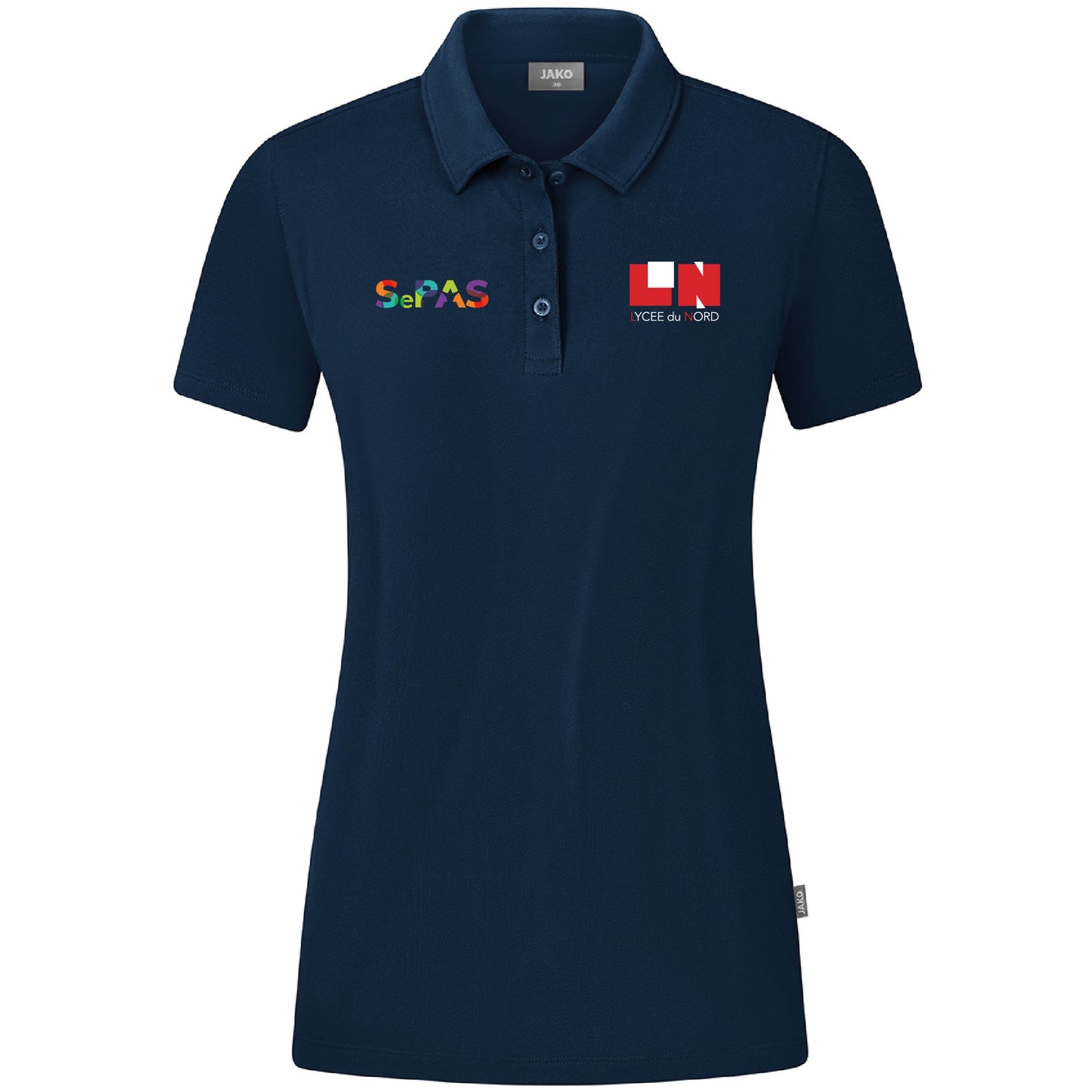 JAKO Polo Organic Coton Stretch - Femmes - Logo LN & SePAS (Broderie-C6321)