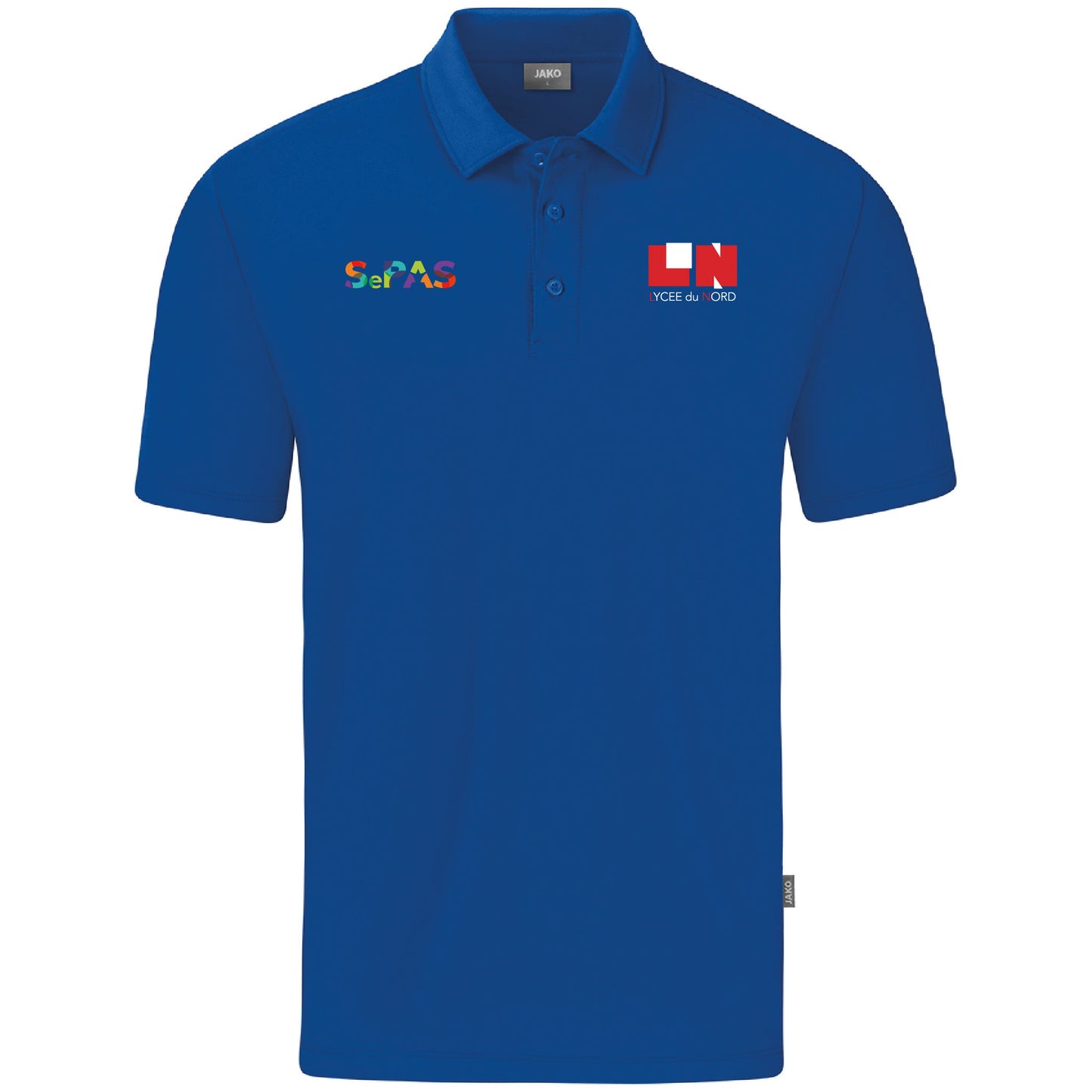 JAKO Polo Organic Coton Stretch - Hommes - Logo LN & SePAS (Broderie-C6321)