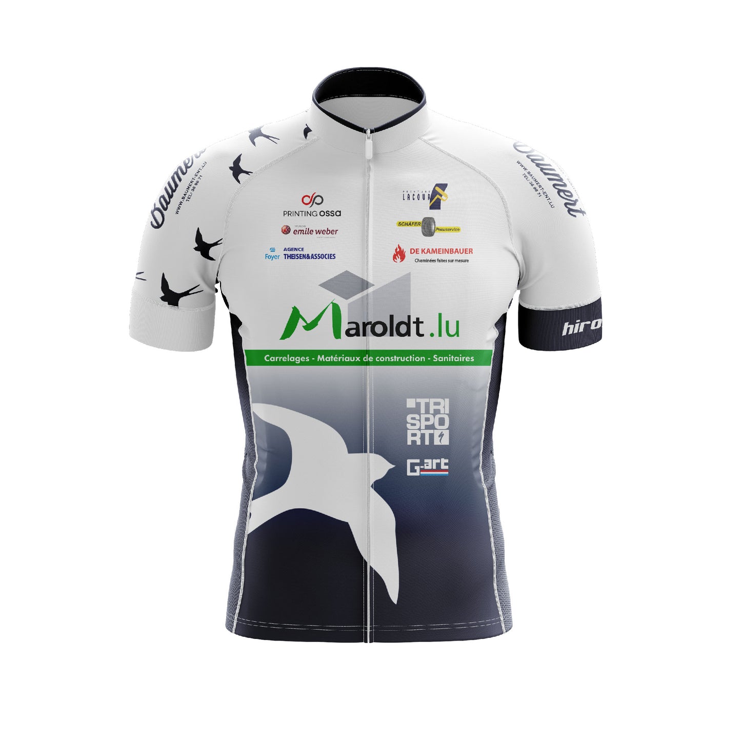 Maillot à manches courtes -Adultes- (avec flatlock) - l'hirondelle