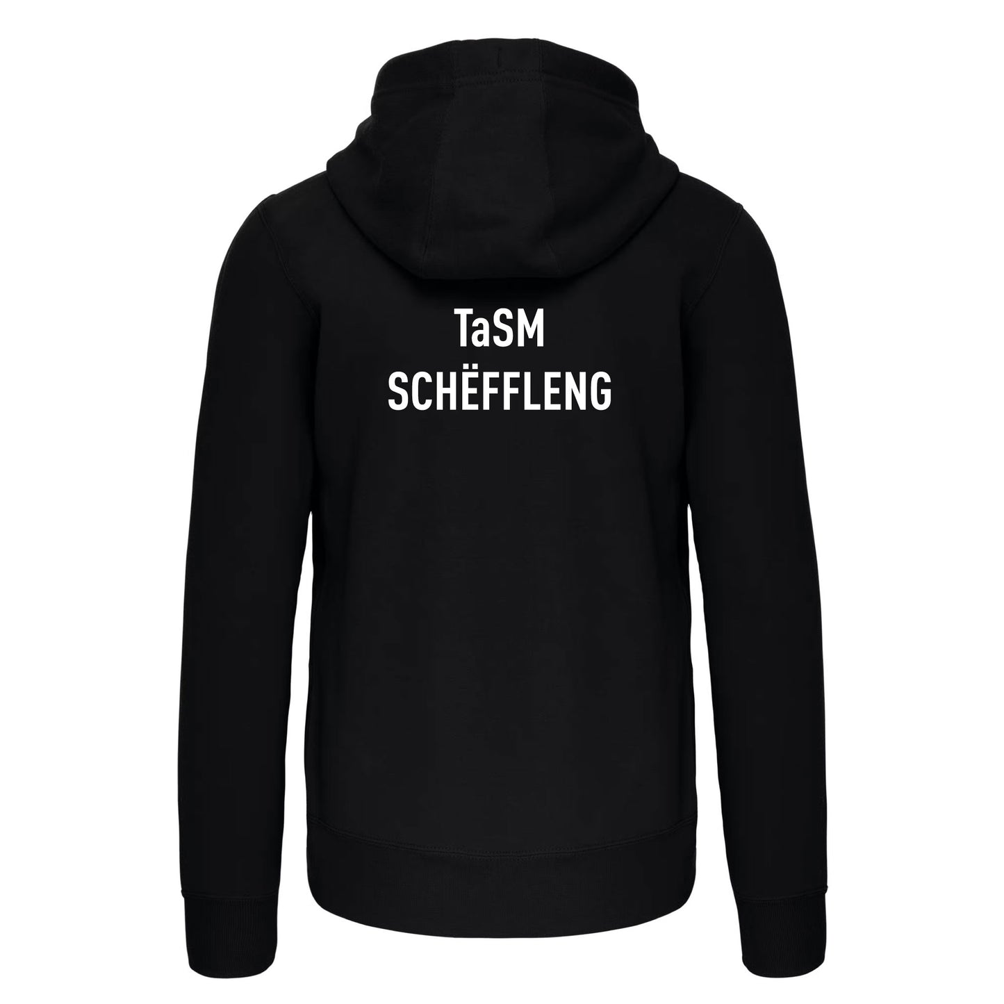 Sweat-shirt zippé capuche -Unisexe- TaSM Schëffleng (K454-noir)