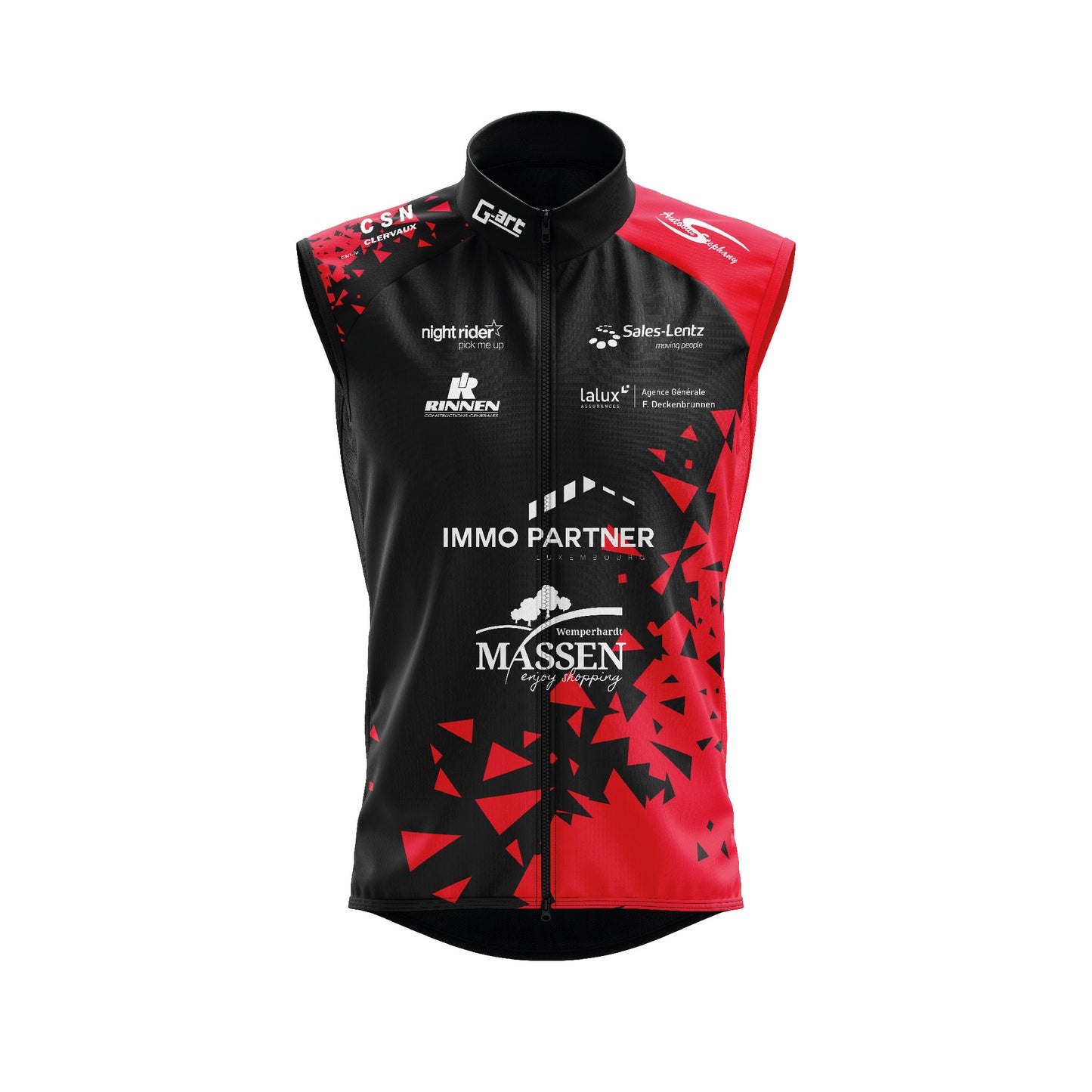 Gilet antivent avec trois poches (mesh) au dos -Enfants- CSN Loisir (Sublimation-1705)
