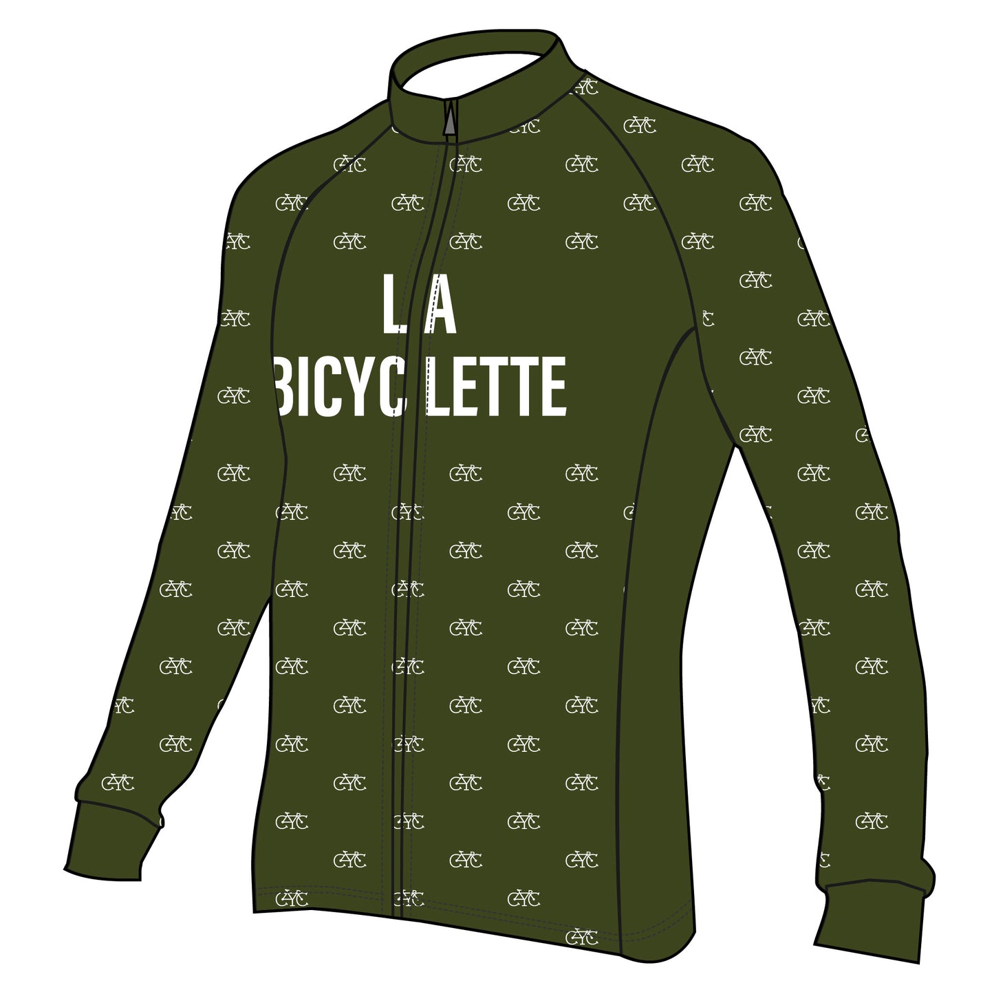 Maillot cyclistes manches longues VUELTA - Adultes - La Bicyclette -v1.1 (Sublimation)