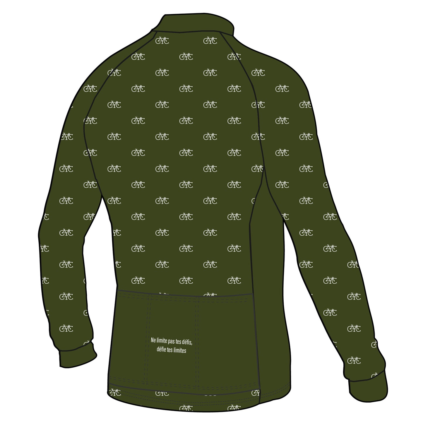 Maillot cyclistes manches longues VUELTA - Adultes - La Bicyclette -v1.1 (Sublimation)