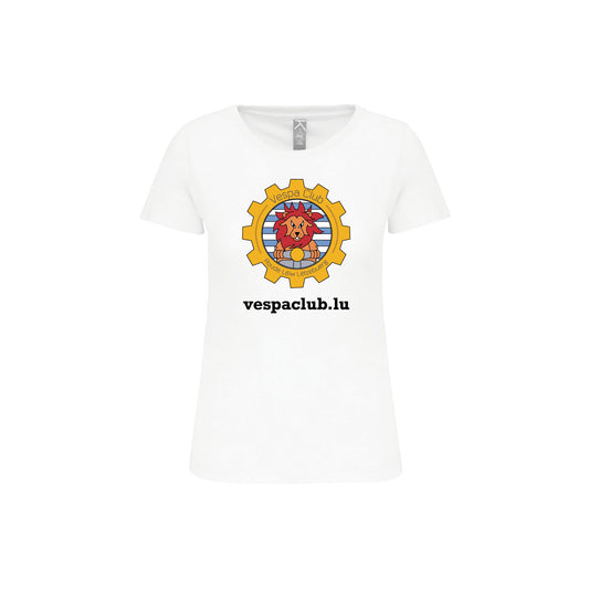T-shirt Organic Bio -Femmes- Vespa Club - blanc (K3026iC)
