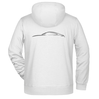 Veste à capuche - Unisex - Porsche Club (Broderie 8026-blanc)