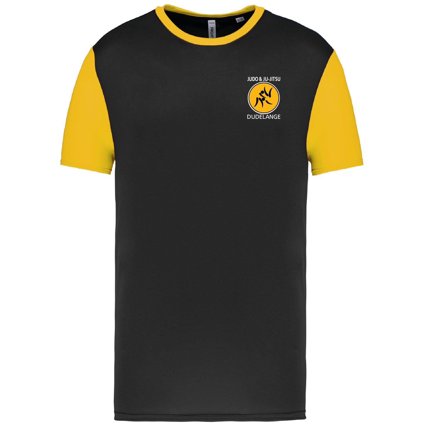 T-Shirt de sport -Enfants- Judo&Ju-Jitsu Dudelange (PA4024-noir/jaune)