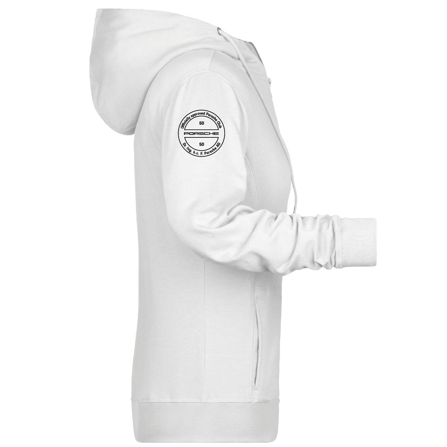 Veste à capuche - Femmes - Porsche Club (Broderie 8025-Blanc)