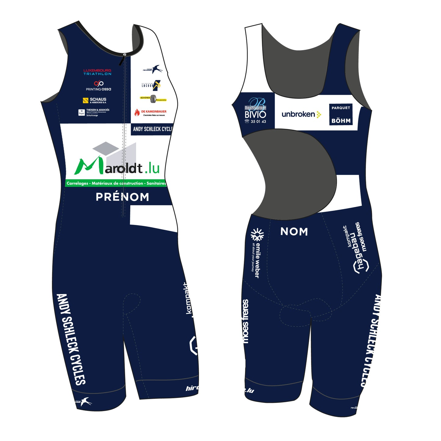 Combinaison triathlon sans manches -Femmes 2317- Hirondelle