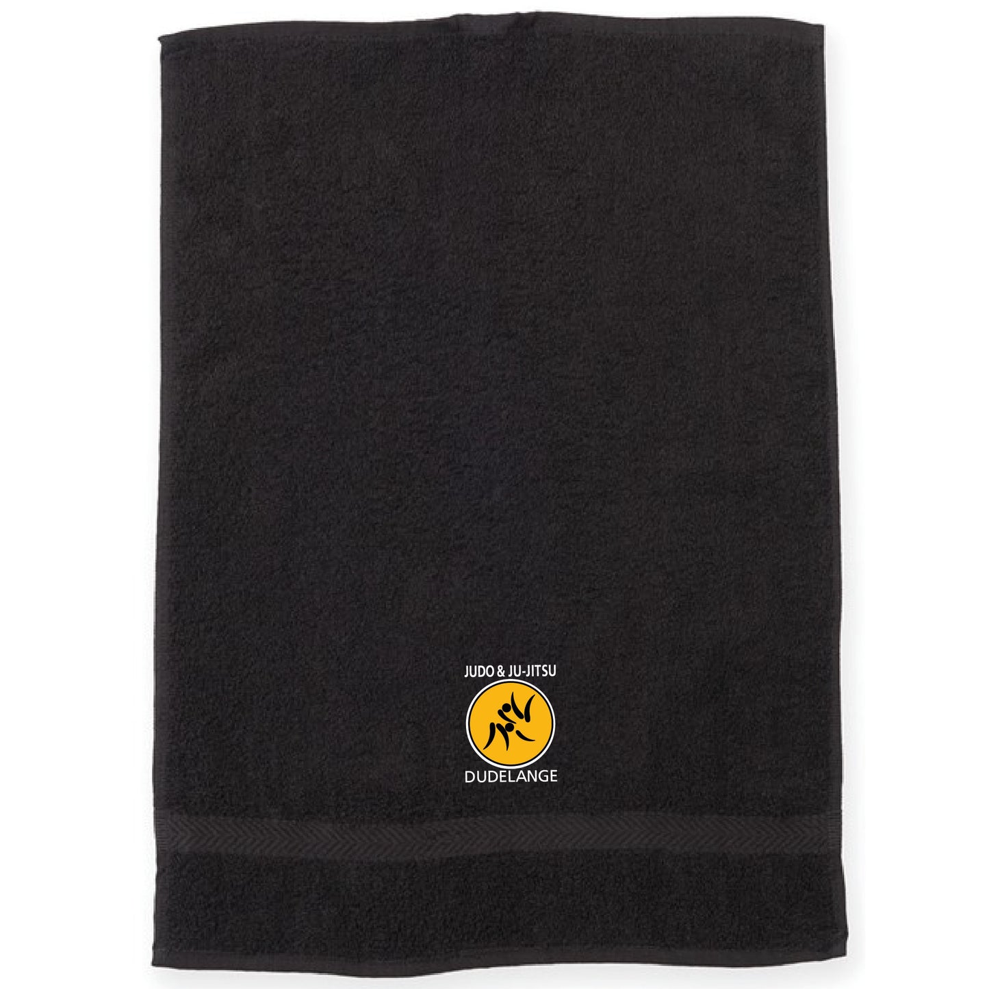 Serviette de bain 40x60cm -Judo&Ju-Jitsu Dudelange (Brod-TC002-noir))