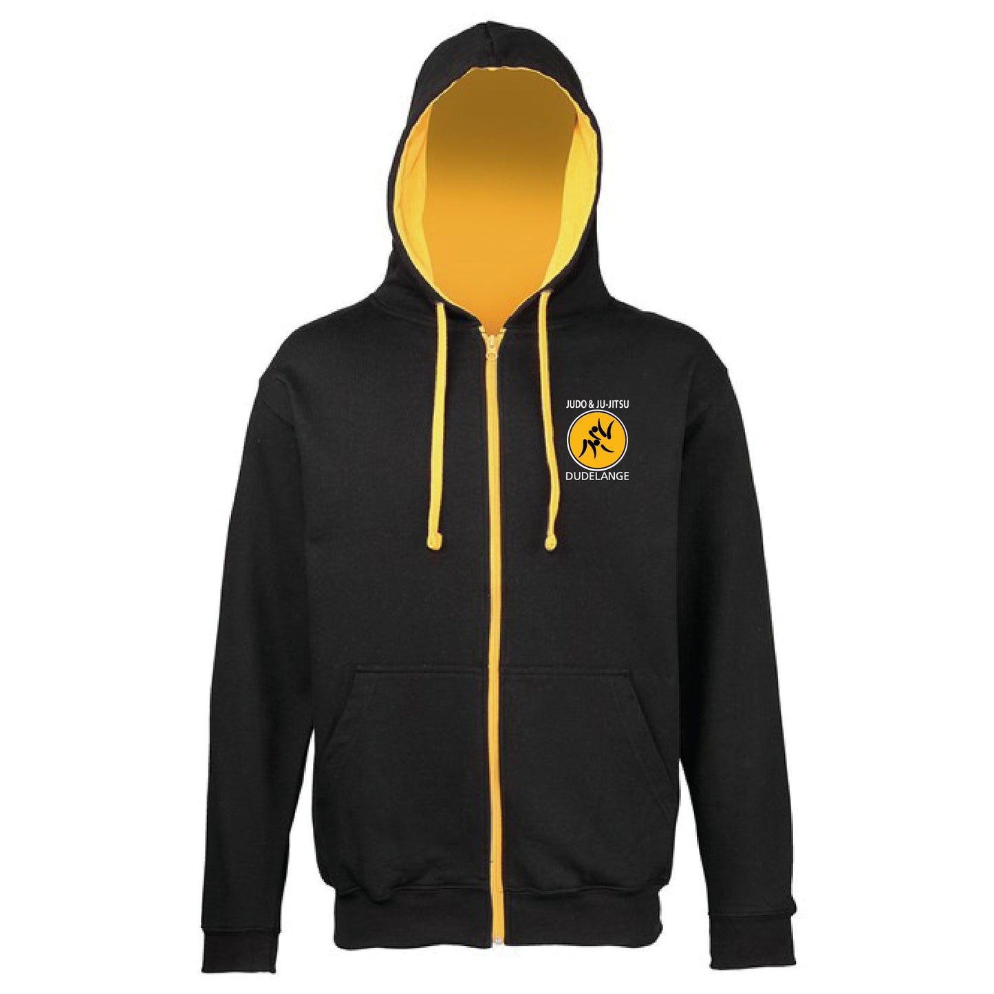 Hoodie 2 Colors -Adultes- Judo&Ju-Jitsu Dudelange (JH053 black/gold- Floc+Brod)