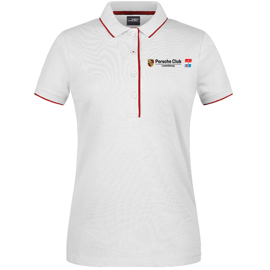 Polo Stripe - Femmes - Porsche Club (JN727-blanc/rouge)