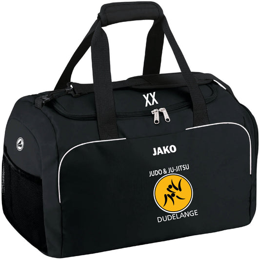 JAKO Sac de Sport 60L -Judo&Ju-Jitsu Dudelange (Brod. + floc. 1950-noir)