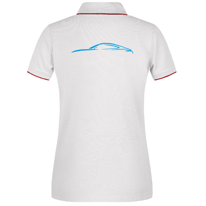 Polo Stripe - Femmes - Porsche Club (JN727-blanc/rouge)