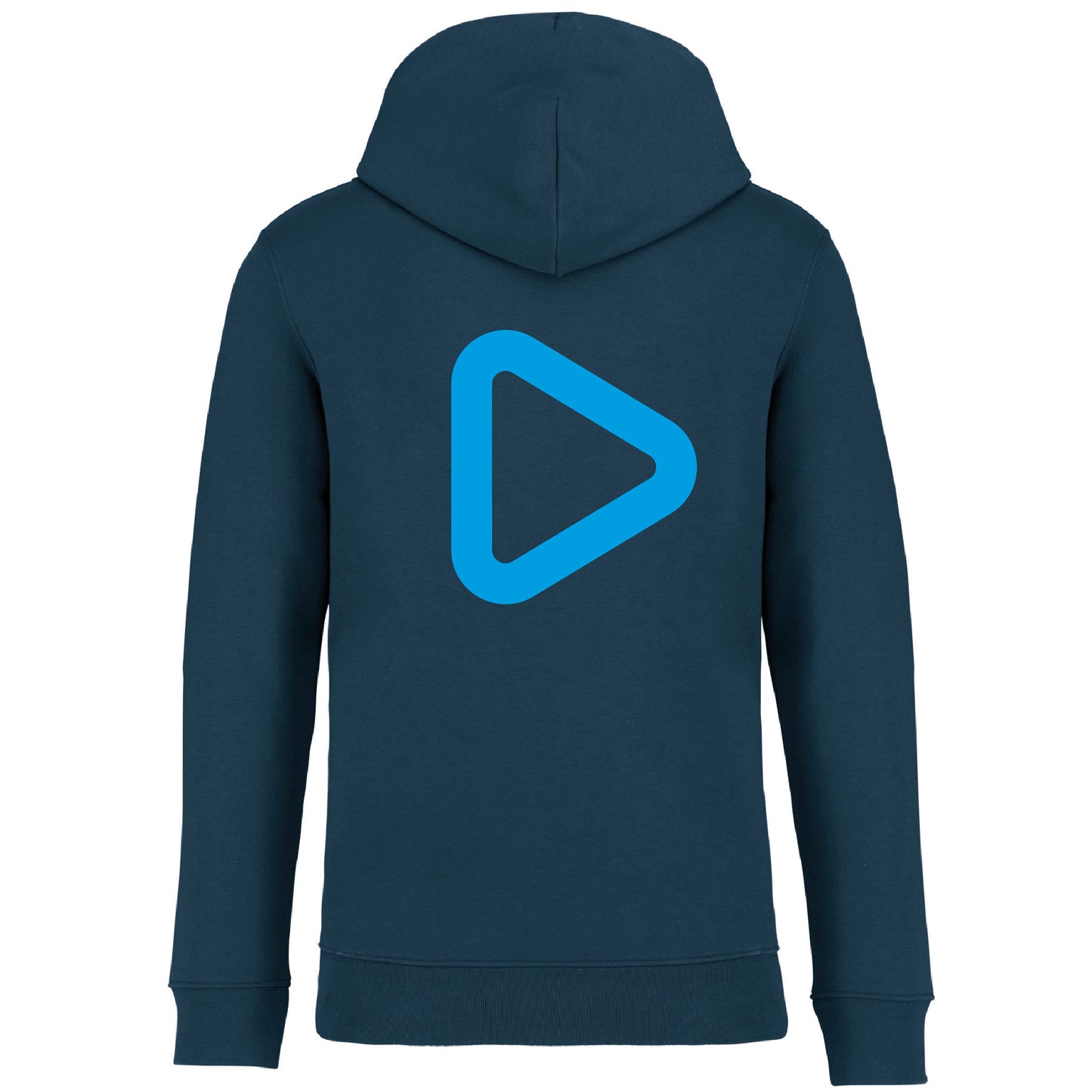 Sweat-shirt écoresponsable à capuche - Unisex - TRIPLAY (NS401-peacock blue-brod)