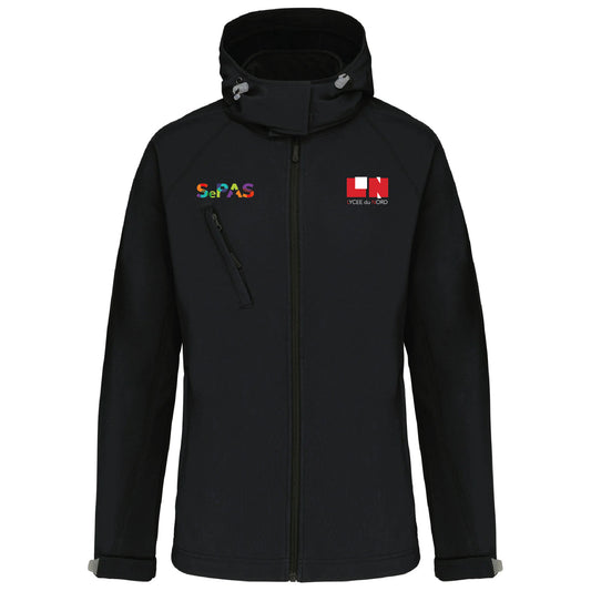 Veste softshell à capuche amovible - Femmes - LN-SePAS (Broderie - K414)