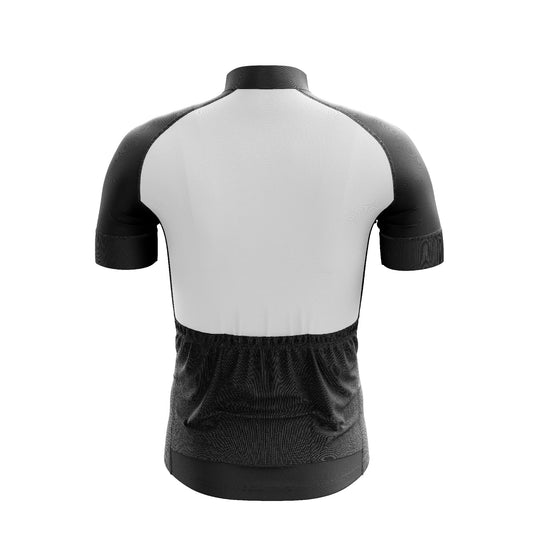 Black & White / Short-sleeved cycling jersey