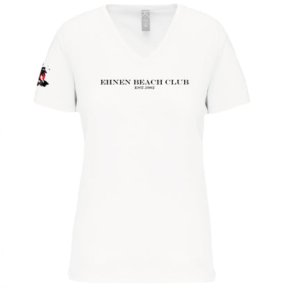 T-Shirt "Col V" Bio Version_2 - Femmes - Ehnen Beach (K3029IC)