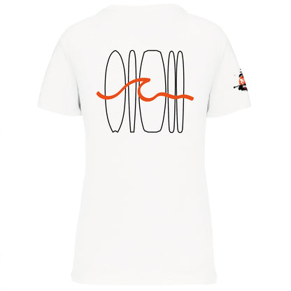 T-Shirt "Col V" Bio Version_2 - Femmes - Ehnen Beach (K3029IC)