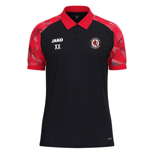 JAKO Polo SONIC - Unisexe - Red Black (6326-812)