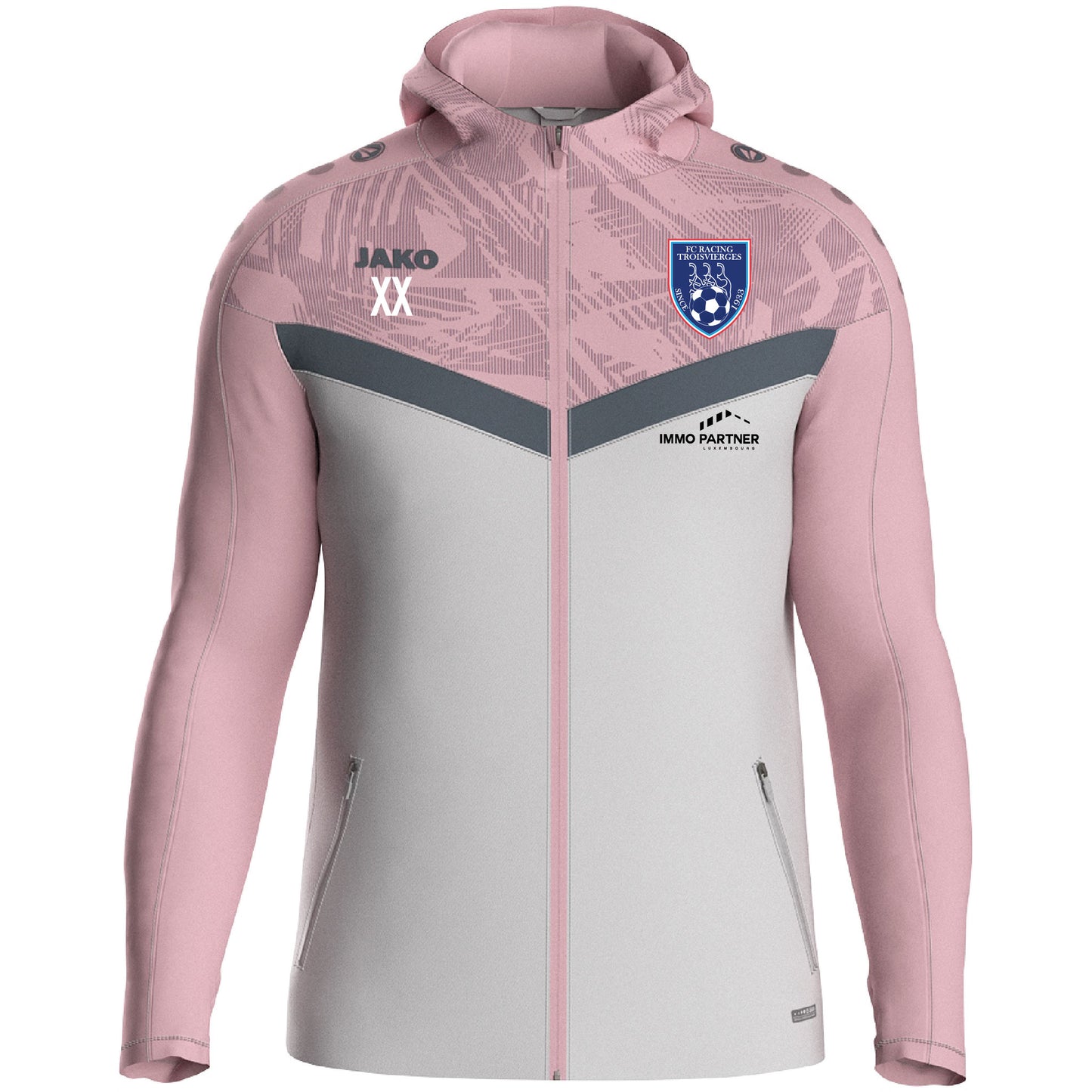 JAKO Veste à capuche ICONIC - Enfants - FC Racing Troisvierges (6824-851)