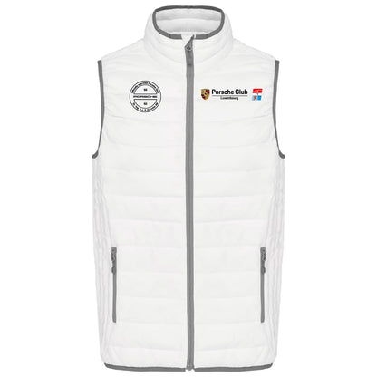 Gilet Doudoune légère - Unisex - Porsche Club (Broderie K6113-Blanc)