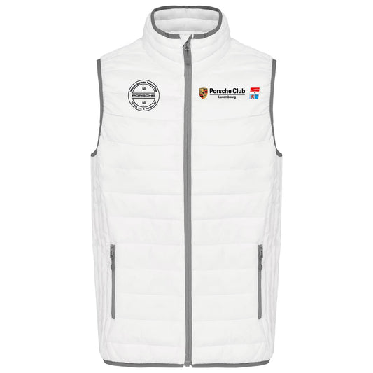 Gilet Doudoune légère - Femmes - Porsche Club (Broderie K6114-Blanc)